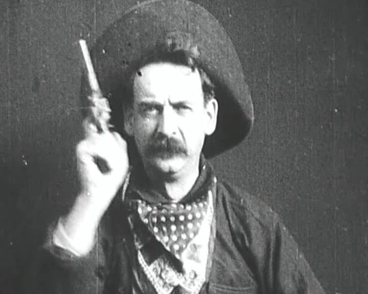 Still from The Great Train Robbery (Edison Studios, 1903)