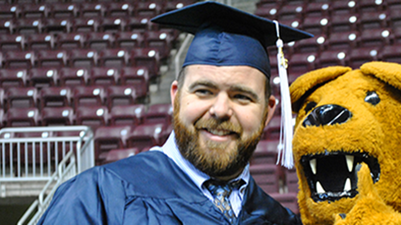 graduate with Nittany Lion