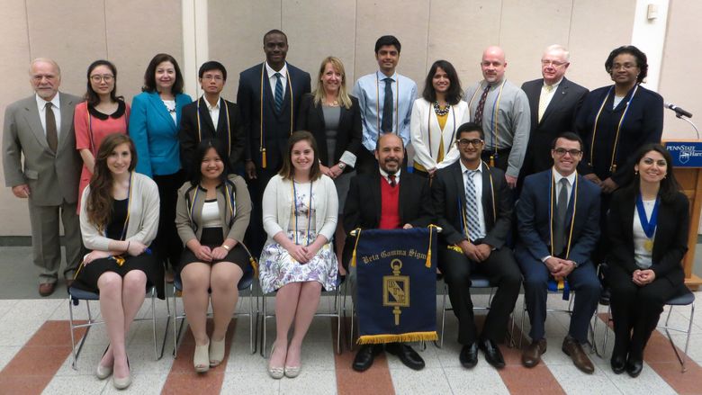School of Business honors society inductees