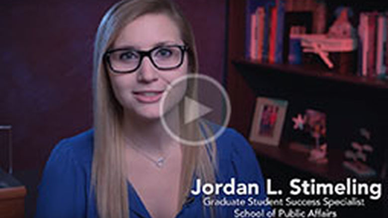 SPA Graduate Student Success Coordinator Introduction with Jordan Stimeling