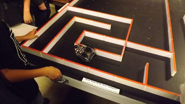 A robot in the competition