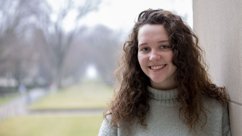 Sarabeth Bowmaster, president of the Penn State League of Women Voters chapter and a sophomore majoring in communication arts and sciences, philosophy and women's studies.