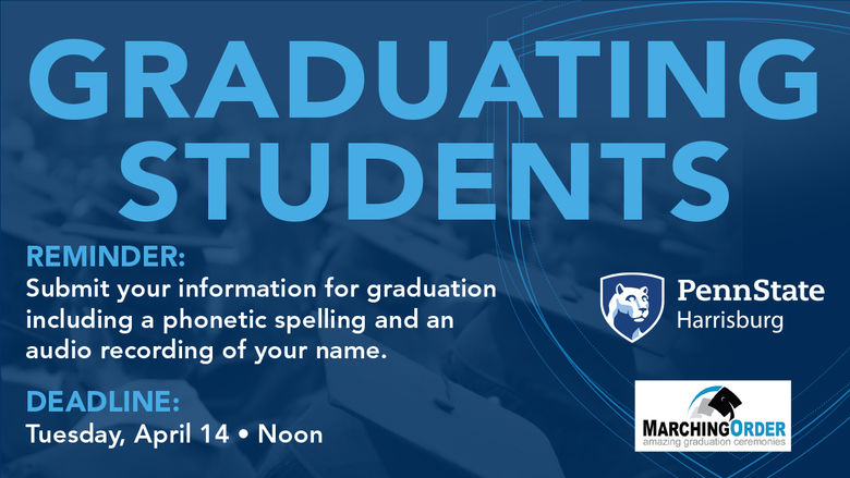 Graduating students: please submit profile info. See email for details