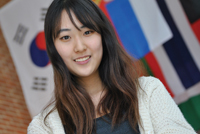 A female international student