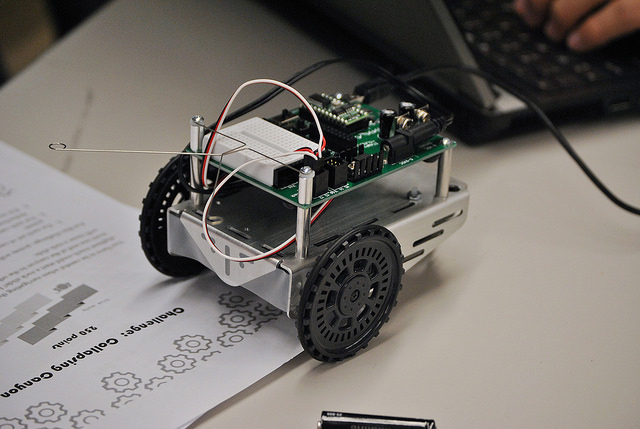 student-built robot