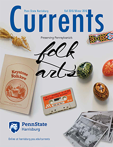 Magazine cover showing folkloric artifacts