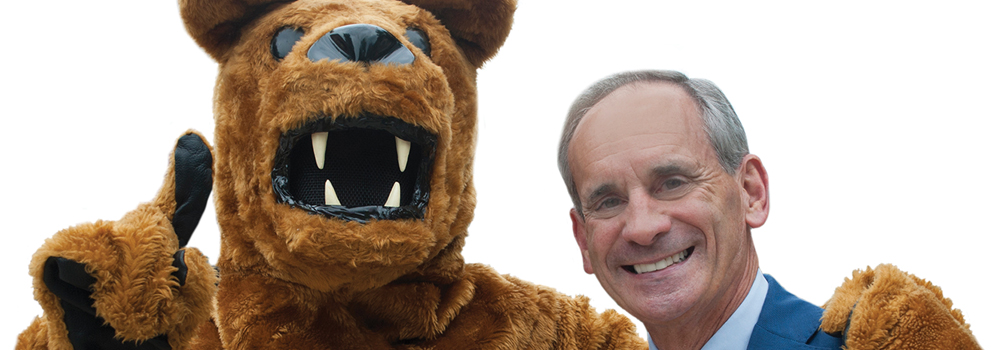 Dr. Mason and Nittany Lion