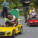 children testing cars