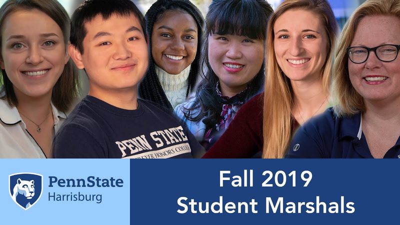 Meet the Penn State Harrisburg fall 2019 student commencement marshals
