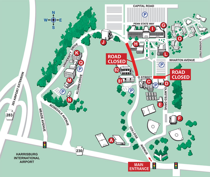 Penn State Hershey Campus Map - Map