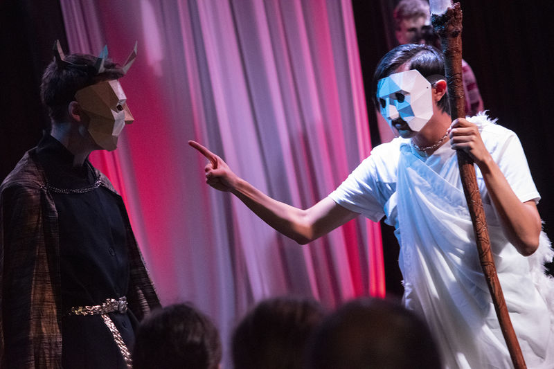 two men in masks