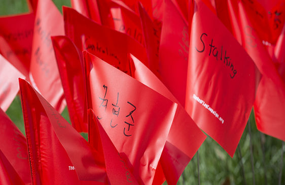 The Red Flag Campaign, Sexual Assault Awareness Month. 