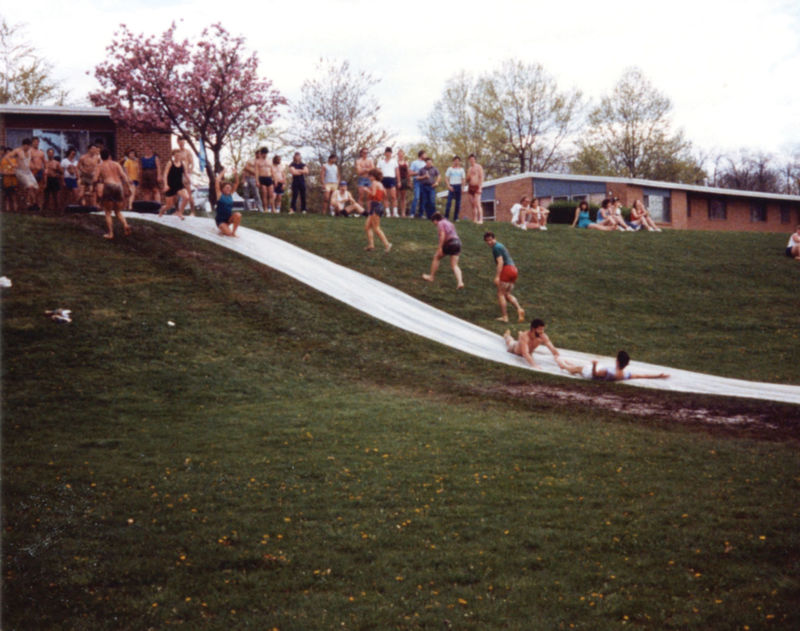 Meade Heights 1970s slip and slide