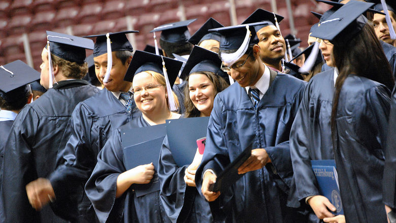 Students at Graduation