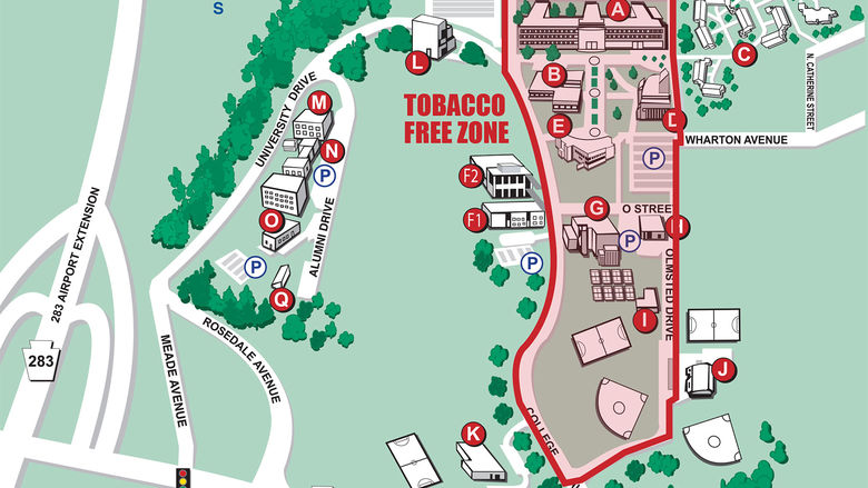 Tobacco Free Zone Map