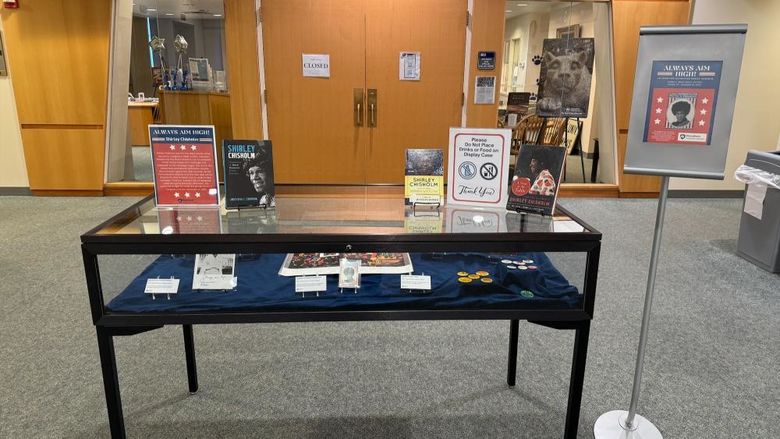 Exhibition space at Archives and Special Collections in Madlyn L. Hanes Library.