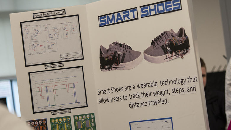 Project display for Smart Shoes