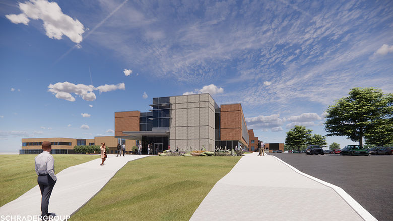 rendering of the ALC as viewed from the Southeast