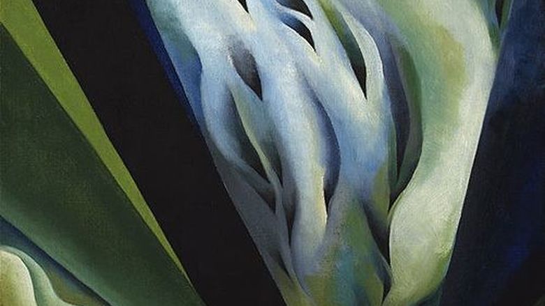 Georgia O’Keeffe, &quot;Blue and Green Music,&quot; 1921. O’Keeffe will be the topic of a Women&#039;s History Month presentation March 29.