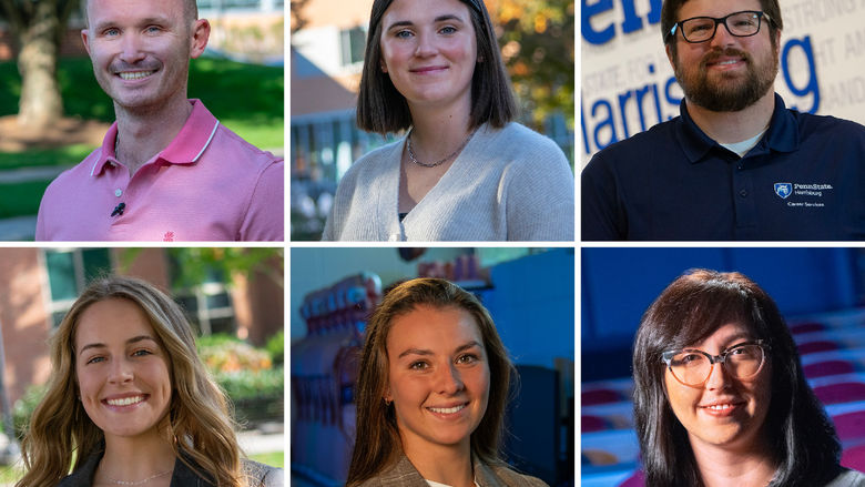 Collage of six headshots of student marshals