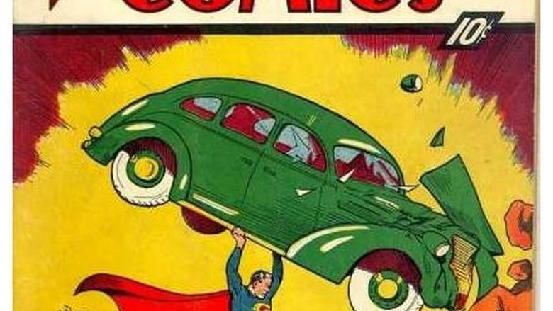  Cover to the first Superman comic book