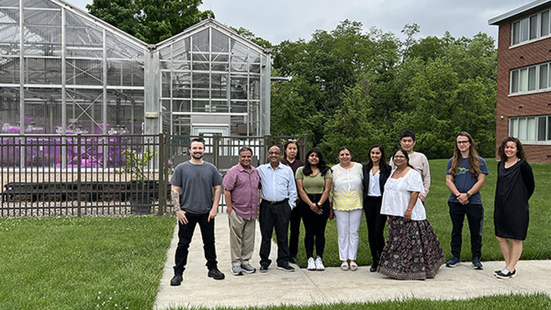 Visit to Penn State Harrisburg from collaborators Dr. Sarwan Dhir and Dr. Seema Dhir on joint research with Fort Valley State University.