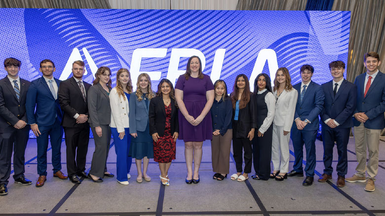 Group photo of Harrisburg's FBLA chapter