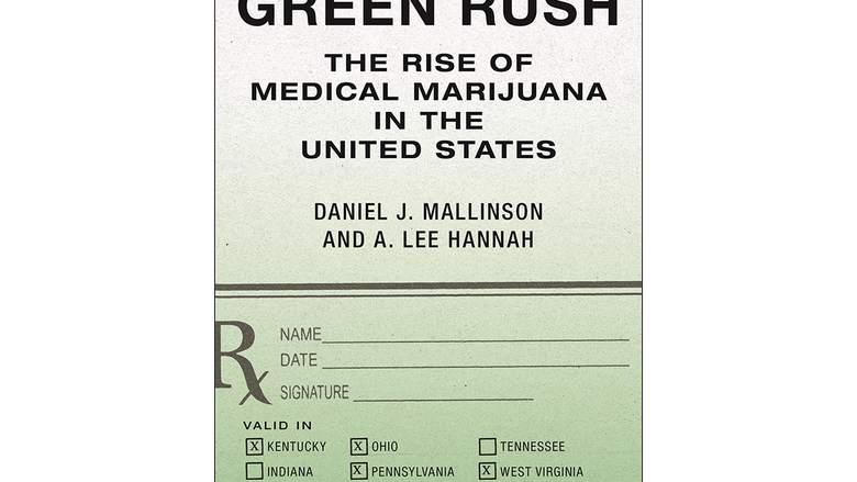 Green and white book cover