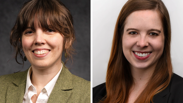 photo portraits of two smiling women