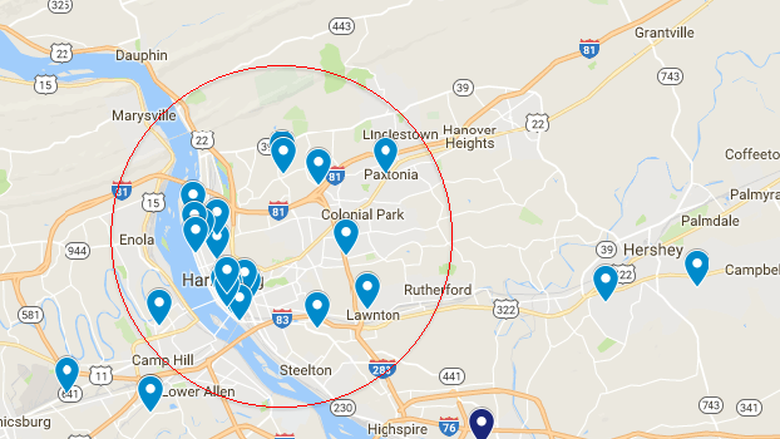 Most concentrated practicum sites with flags 