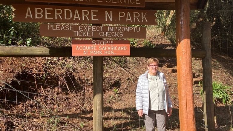 Suzanne Miller exploring Kenya after volunteering