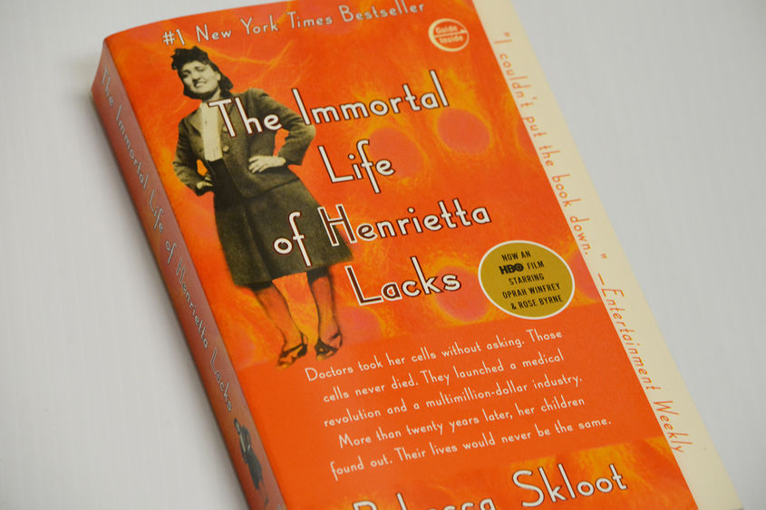 photo of book "The Immortal Life of Henrietta Lacks"