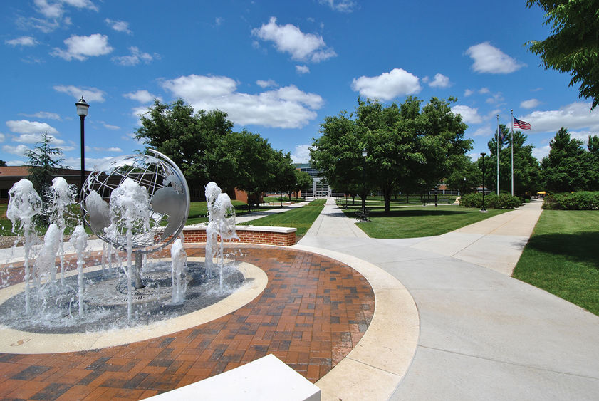 Penn State Harrisburg Globe Fountain