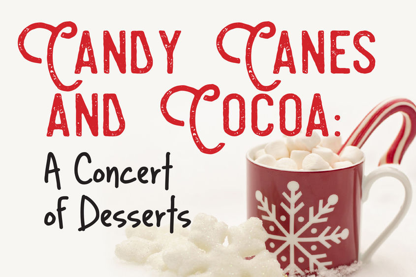cup of cocoa and candy cane with text