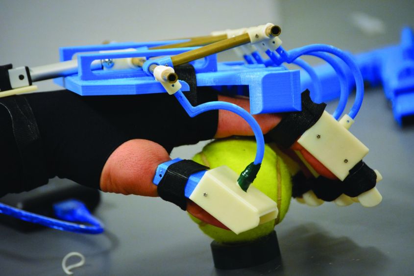 Exoskeleton hand for rehabilitation