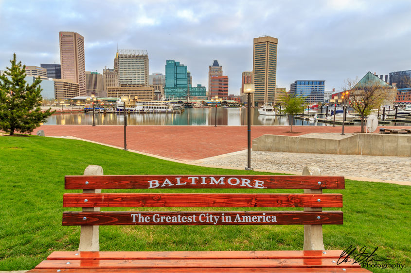 Image of downtown Baltimore - one of the cities in DOE program on climate change research