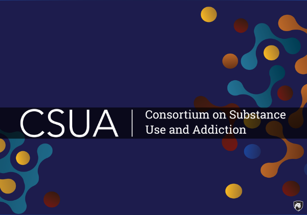 Colorful header that says CSUA | Consortium on Substance Use and Addiction.