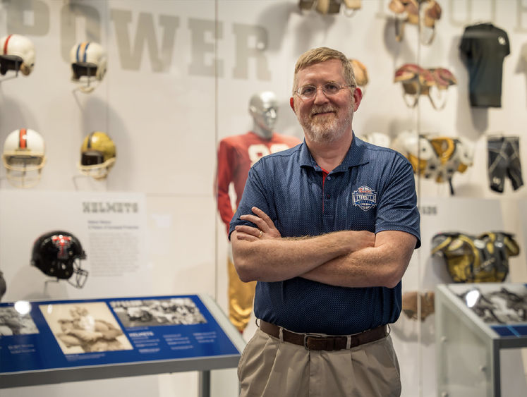 Denis Crawford at the College Football Hall of Fame