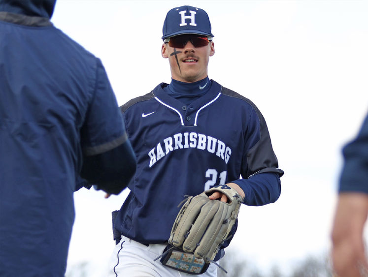 Kevin Lehner during a Penn State Harrisburg baseball game