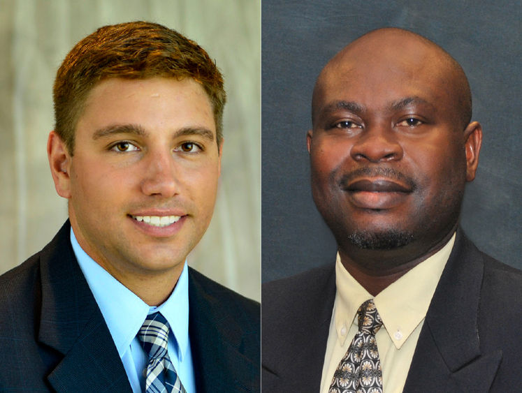 Split photo of Dr. Tyler Love and Dr. Reuben Asempapa