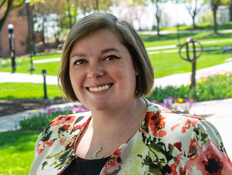 Headshot of Megan Bennett on the Penn State Harrisburg campus