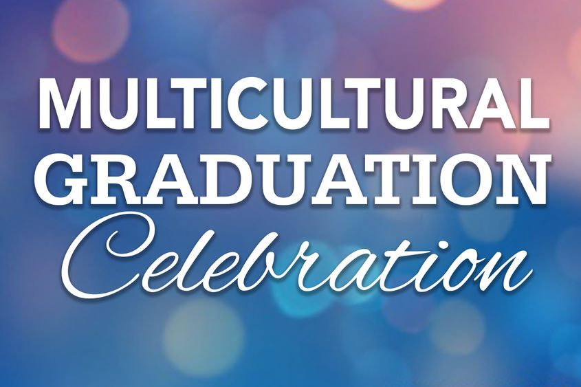 text "Multicultural Graduation Celebration" over background
