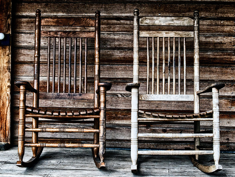 two rocking chairs 