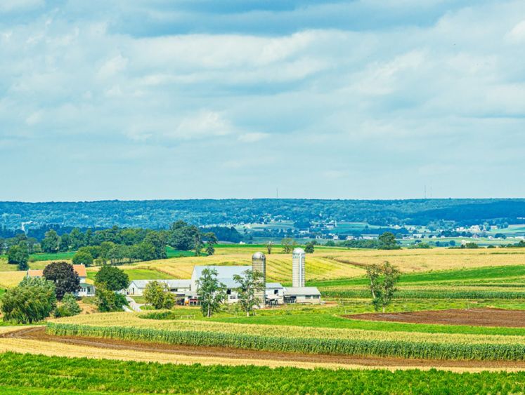 Rural Pennsylvania farmland